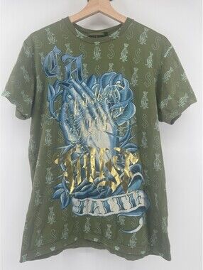 Vintage Christian Audigier Shirt Men’s Size L